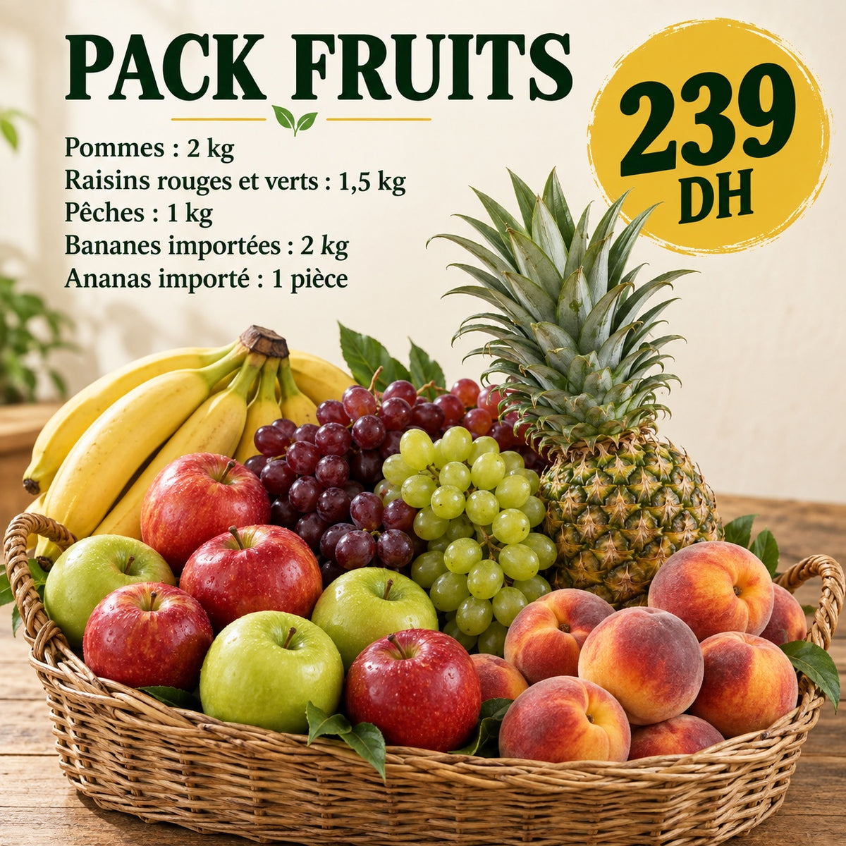 Panier fruits