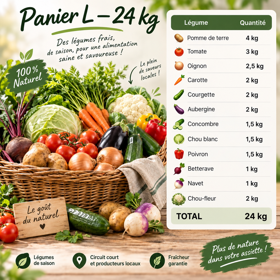 Panier L 24 kg