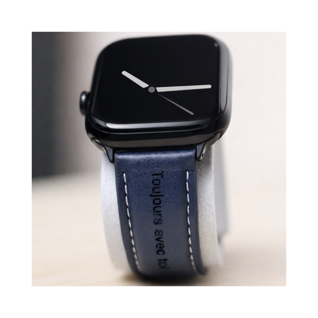 (Bracelet )Apple Watch personnalisé – Cuir premium