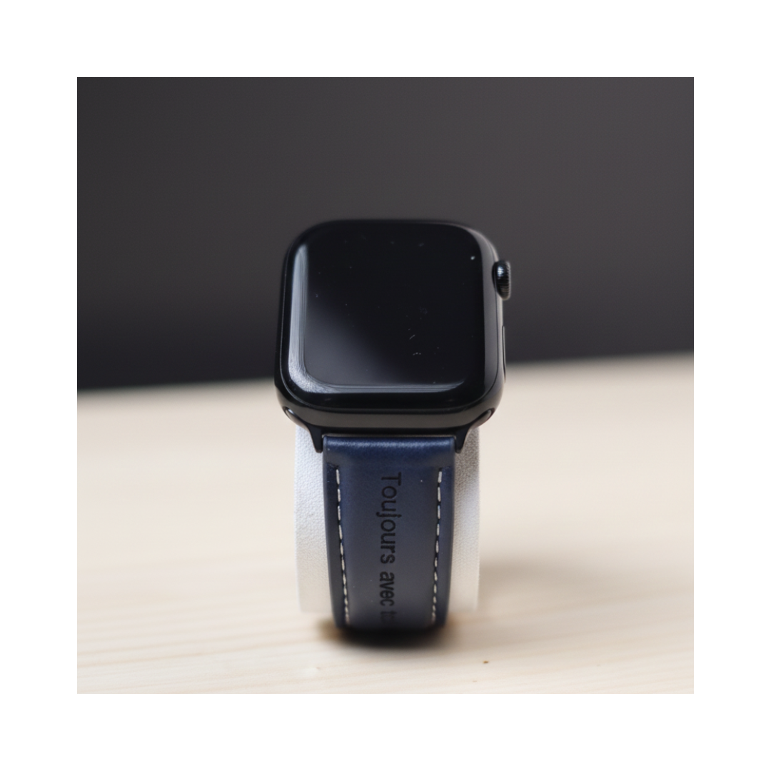 (Bracelet )Apple Watch personnalisé – Cuir premium