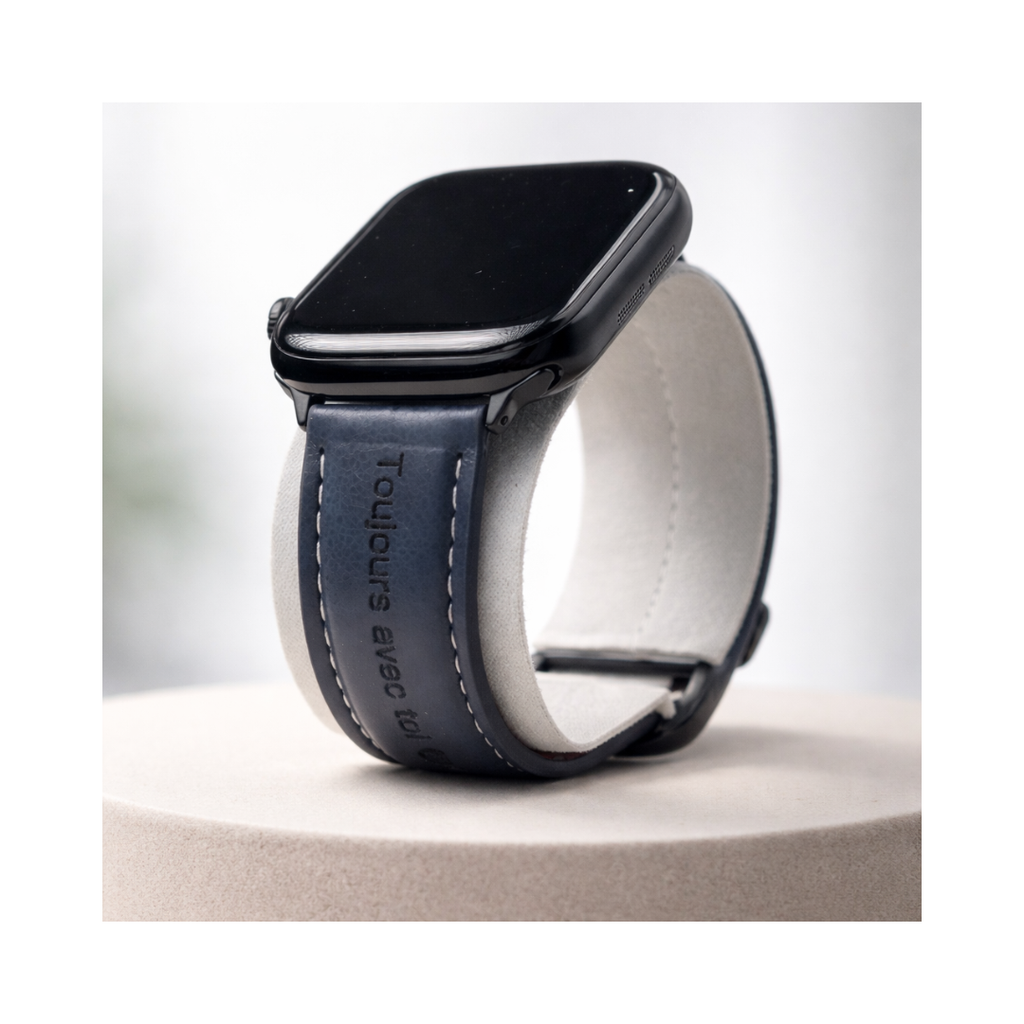 (Bracelet )Apple Watch personnalisé – Cuir premium