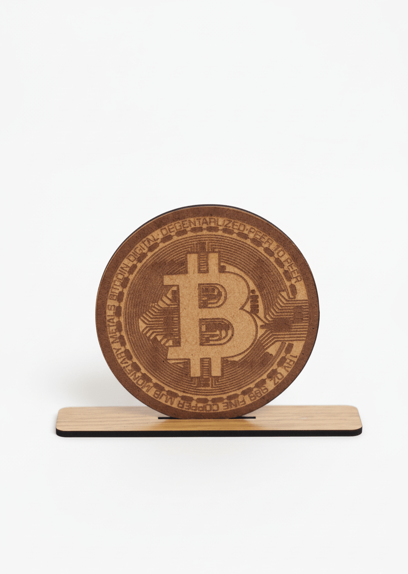 Bitcoin Décoratif en MDF