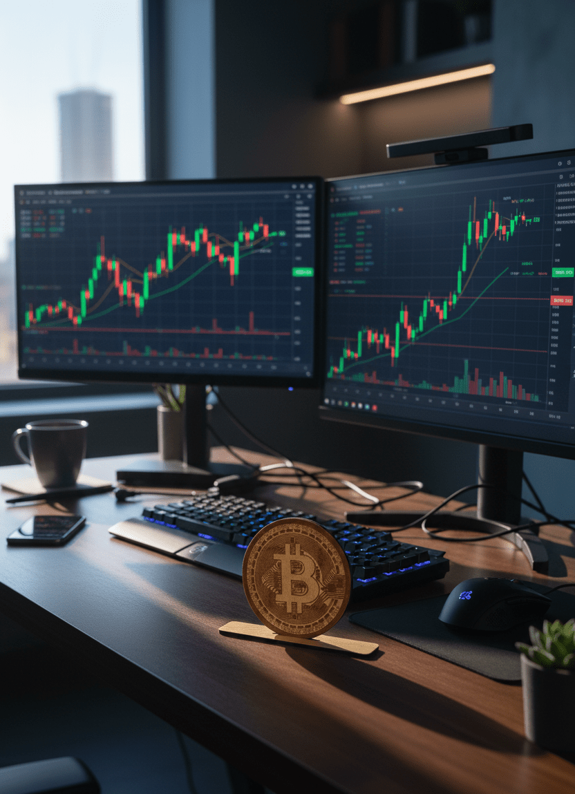 Bitcoin Décoratif en MDF