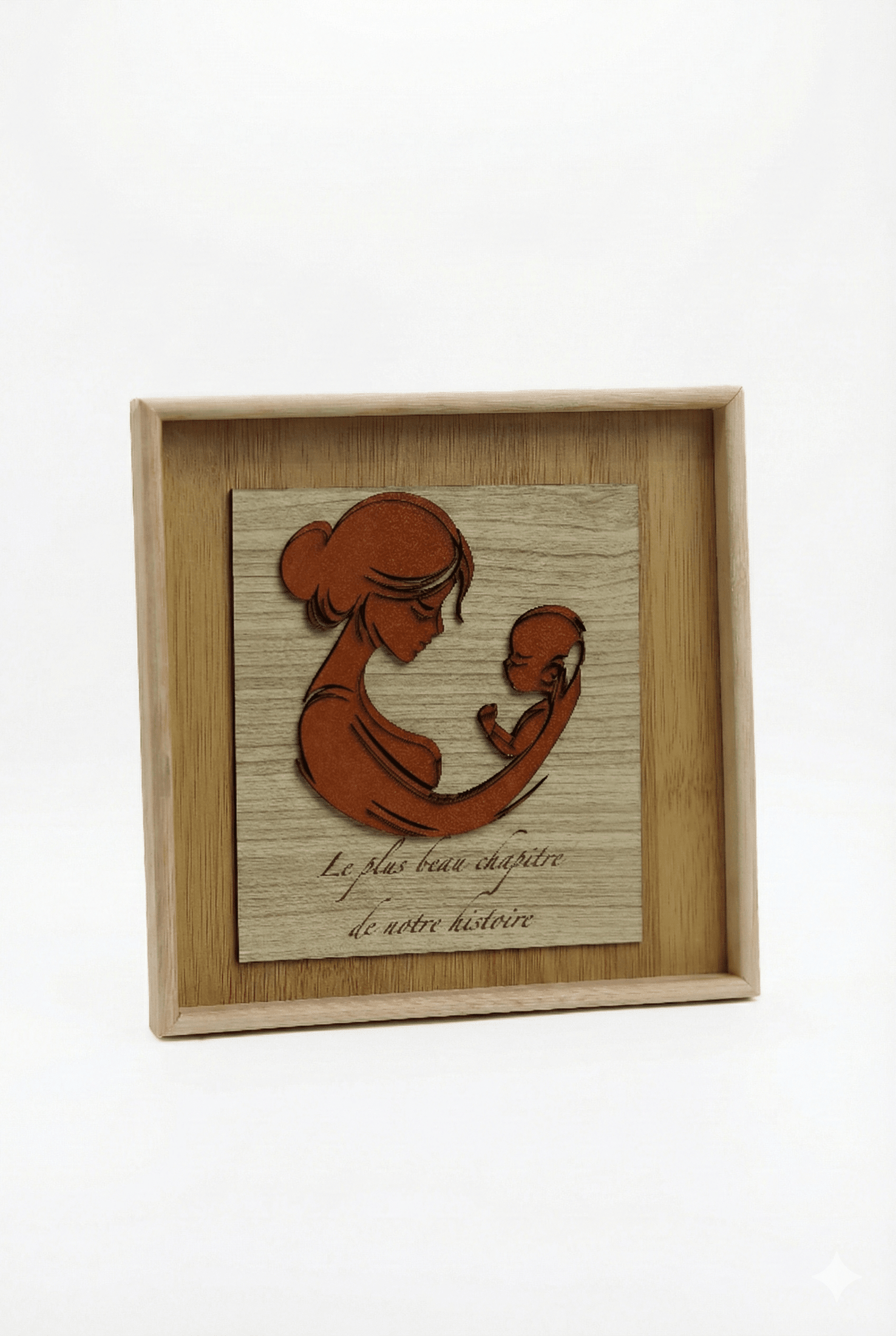 Cadre “Maman & Bébé” – Le Plus Beau Chapitre