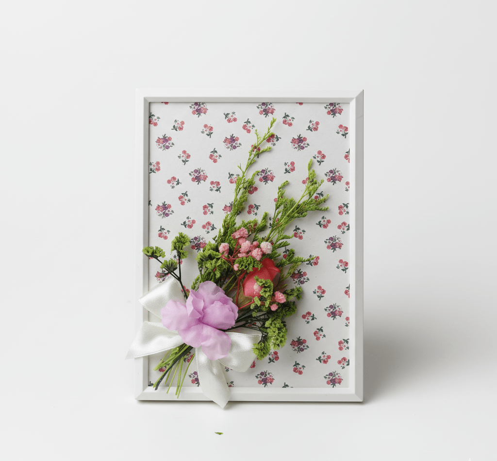 Cadre Décoratif Fleuri – Jardin Délicat