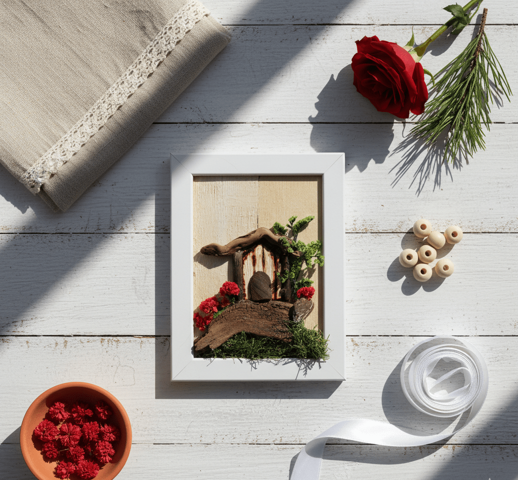 Cadre Décoratif Fleuri – La Petite Maison Enchantée