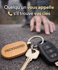 Porte-clé en bois gravé – Ne perdez plus jamais vos clés