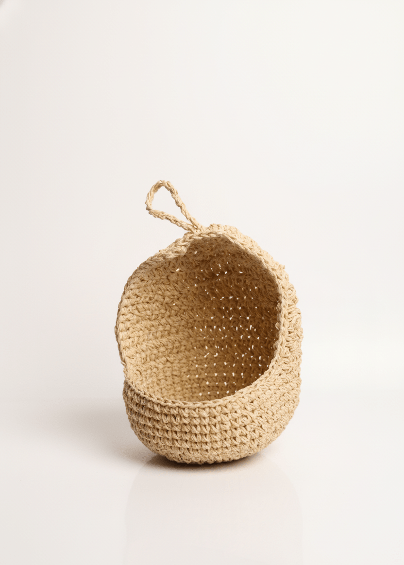 Panier crocheté fait main