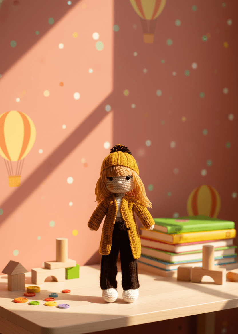 Poupée fait main (Maya Golden Coffee)