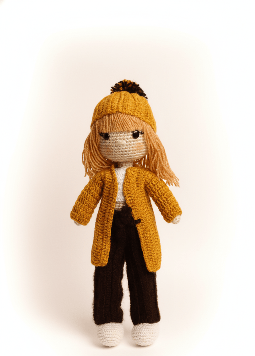 Poupée fait main (Maya Golden Coffee)