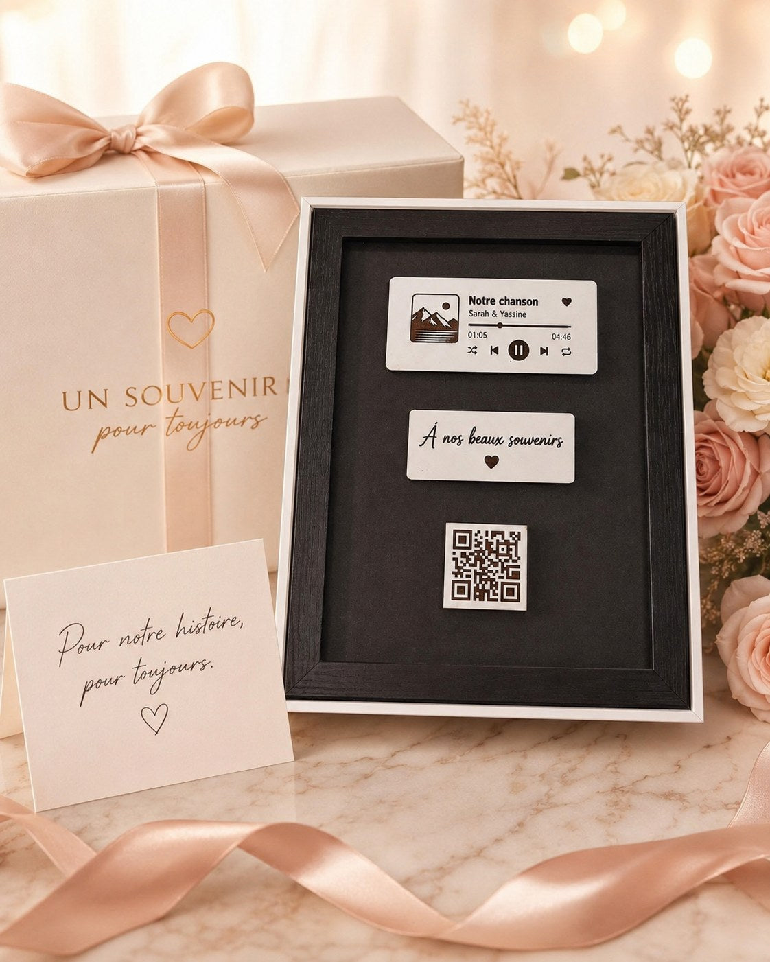 Cadeau tableau musical personnalisé